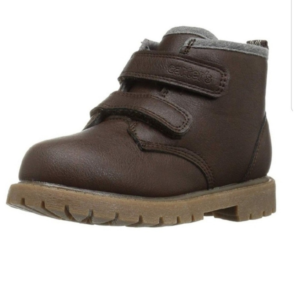 Carter's Toddler Boots Brown Leather Workwear Minimalist Size 1‎ Little Boy